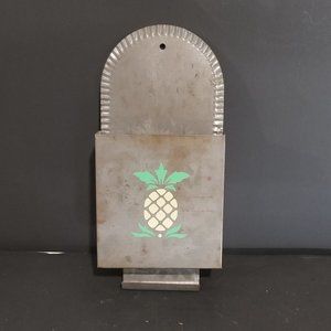 CURRENT PINEAPPLE METAL WALL DECOR LEAVE A NOTE HOLDER